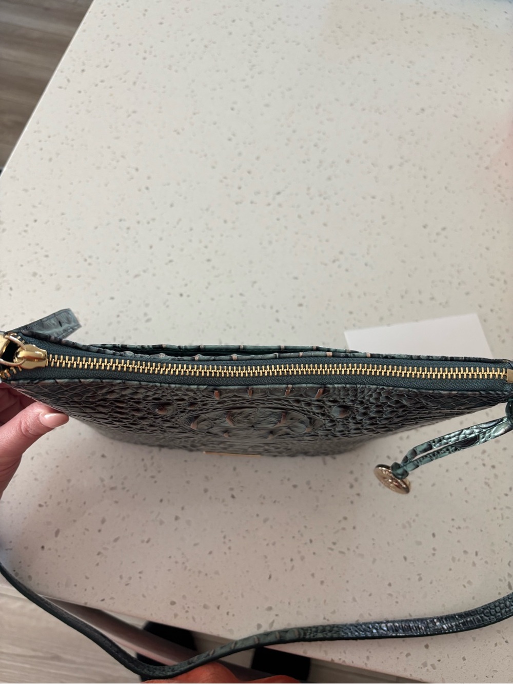 Rare Brahmin Katie Obsidian Melbourne Leather Crossbody NWOT HTF Q86 151 00535 - Picture 8 of 9